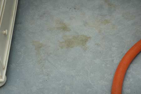 Using a wrong cleaning product would lead to a brown stain most of the cleaning product in the market contain enzyme and soap this is the reason why the stain turn brown